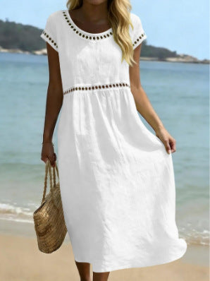 Clara lace-trim midi dress, photo 13