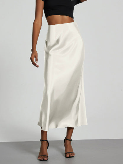 Celeste Satin Midi Skirt – photo 4