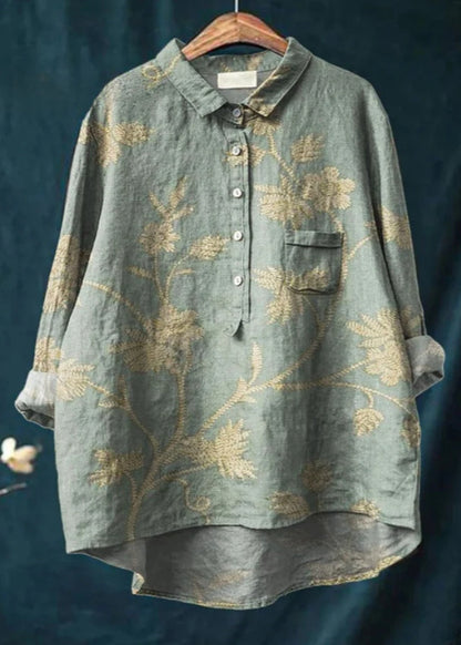 Graffiti Print V-Neck Shirt - photo 10