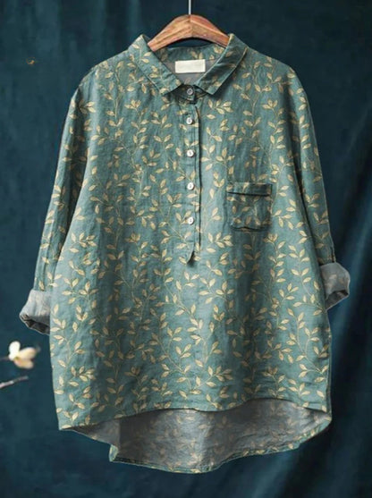 Graffiti Print V-Neck Shirt - photo 8
