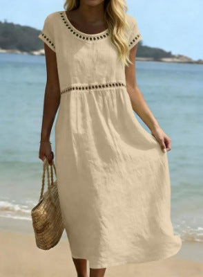 Clara lace-trim midi dress, photo 3