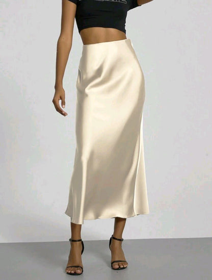 Celeste Satin Midi Skirt – photo 6