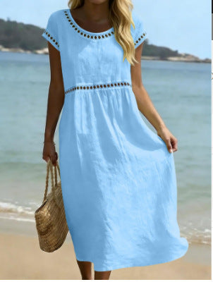 Clara lace-trim midi dress, photo 8