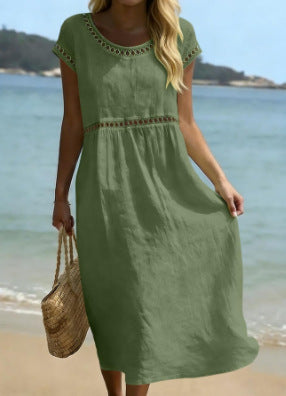 Clara lace-trim midi dress, photo 4