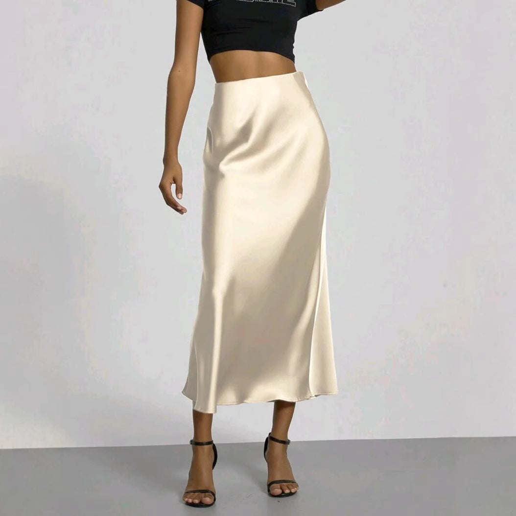 Celeste Satin Midi Skirt – photo 5