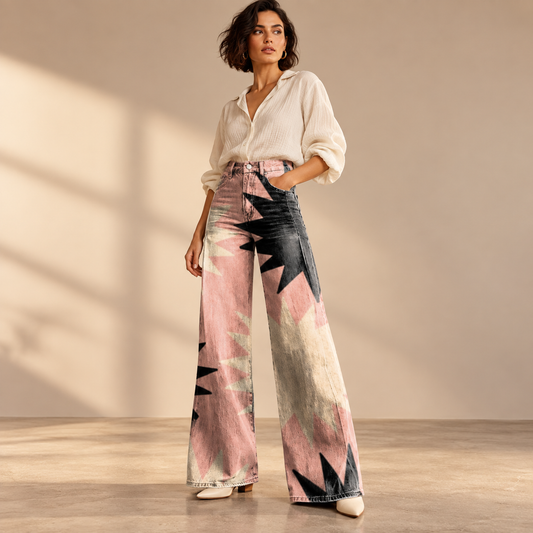 Editorial view of Elodia | Elegant Bohemian Pants