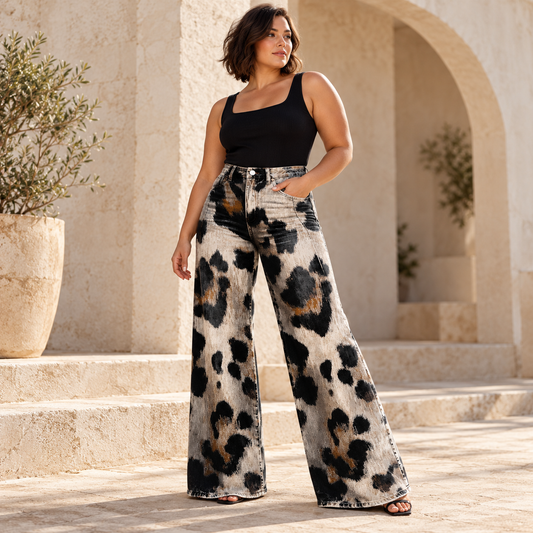 Editorial view of Cheetara | Elegant Bohemian Pants