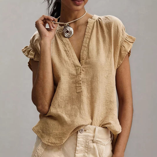 Juliette Ruffle Sleeve Blouse