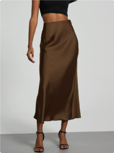 Celeste Satin Midi Skirt – photo 2
