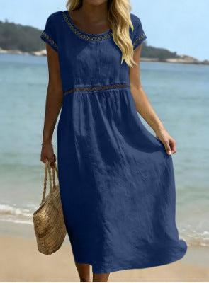Clara lace-trim midi dress, photo 2