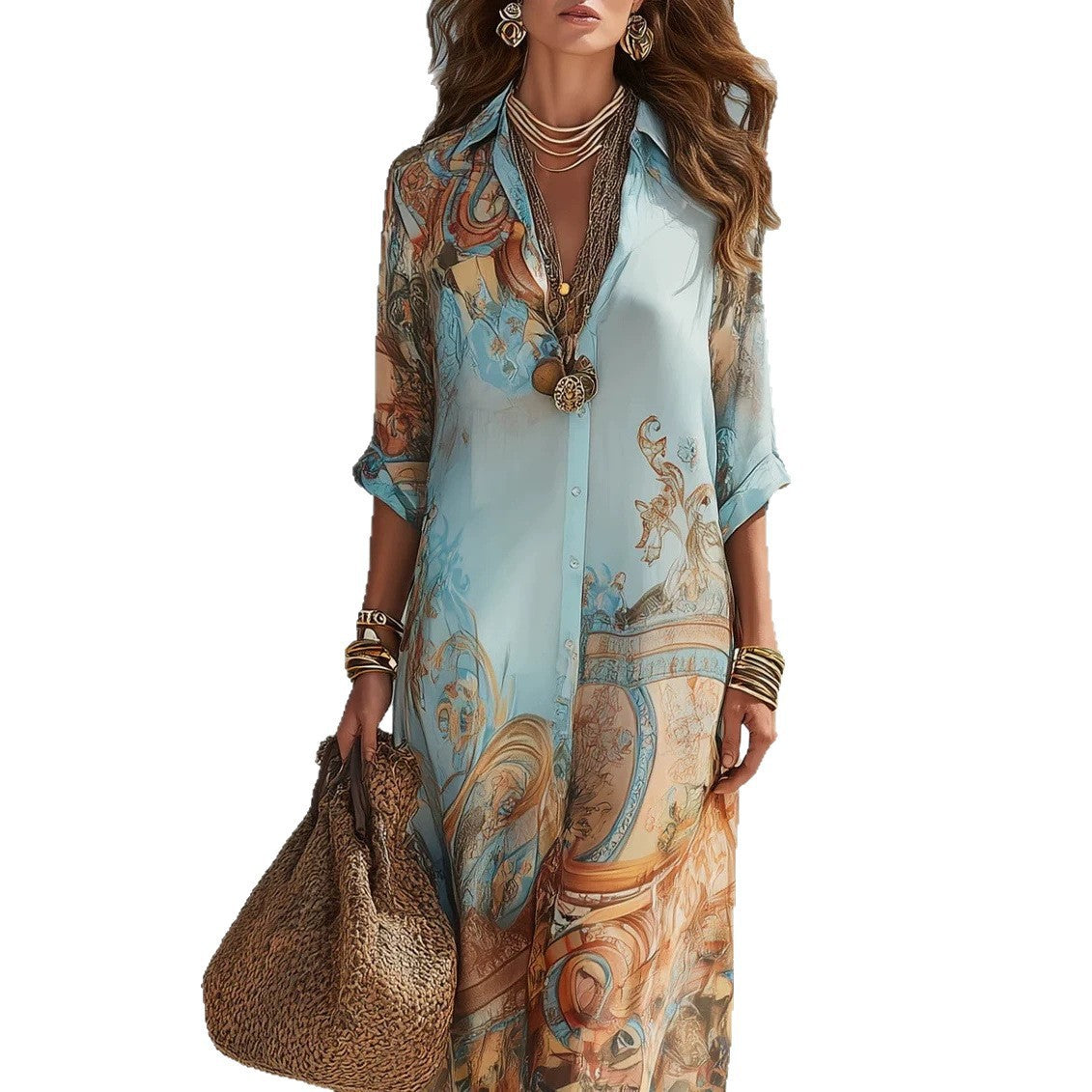 New Vintage Flowing Womens Dress - photo 5