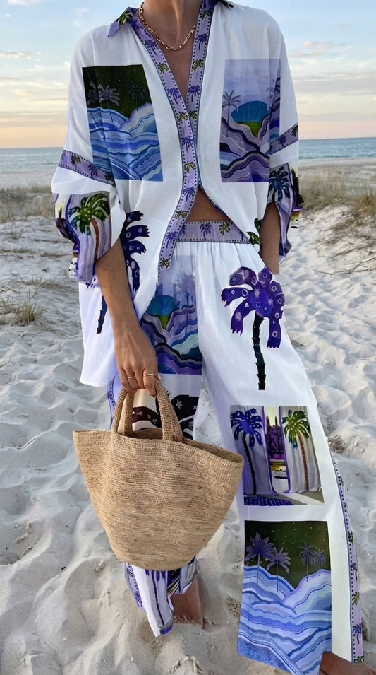 Nova | Printed Beach Two-Piece Set