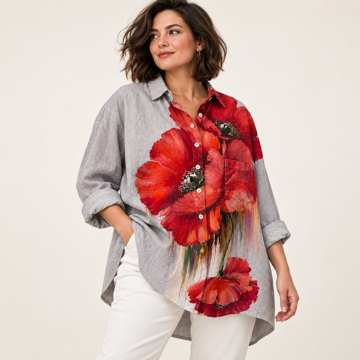 Editorial view of Elegant Summer Blouse