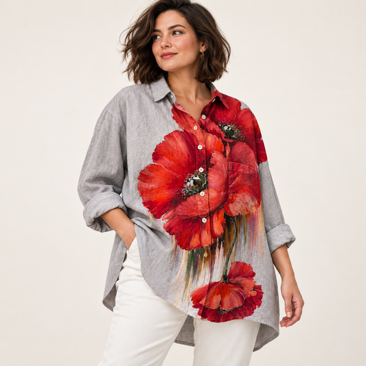 Editorial view of Elegant Summer Blouse